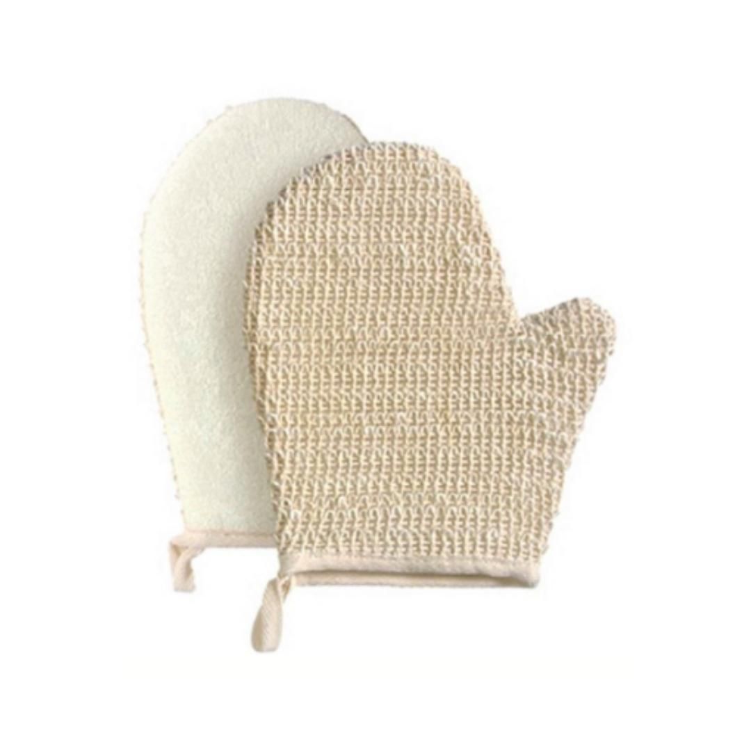 Rhe Cosmetics Natural Exfoliating Bath Gloves & TAN Remover (pair)