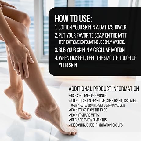 Rhe Cosmetics Natural Exfoliating Bath Gloves & TAN Remover (pair)