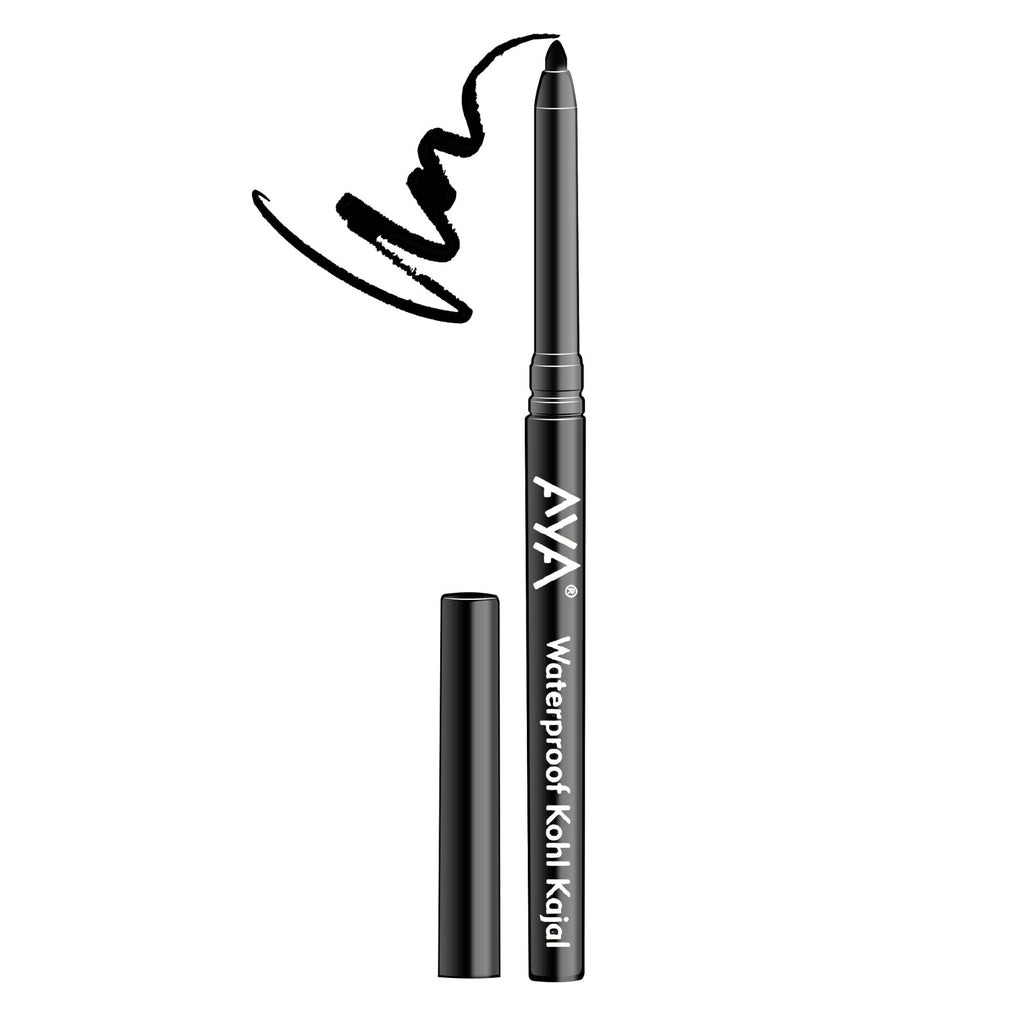 AYA Waterproof Eyeliner + Jet Black Kohl Kajal