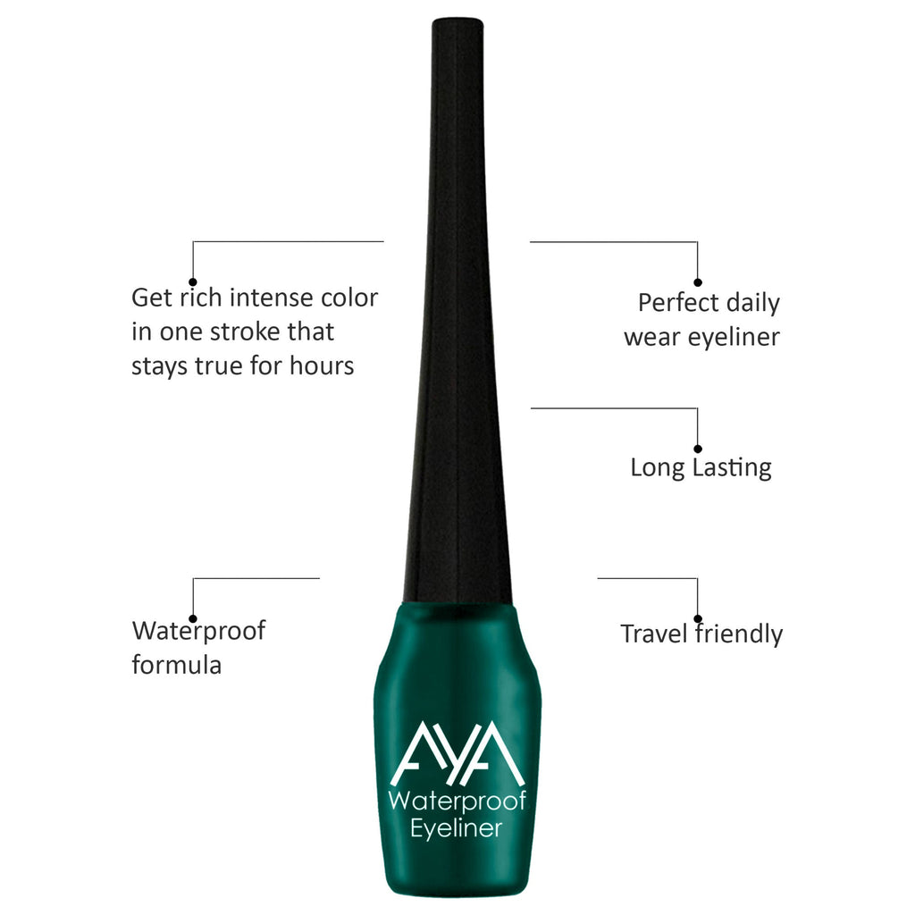 AYA Waterproof Eyeliner + Jet Black Kohl Kajal