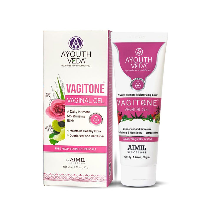 Ayouthveda Vagitone Vaginal Gel with Amla & Aloe Vera to Soothe, Tone & Prevent Odor & Dryness