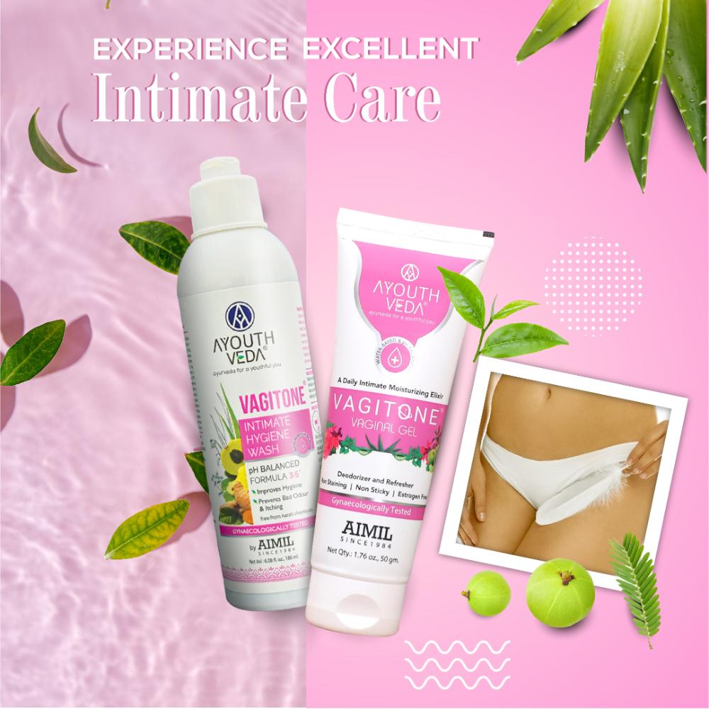 Ayouthveda Vagitone Vaginal Gel with Amla & Aloe Vera to Soothe, Tone & Prevent Odor & Dryness