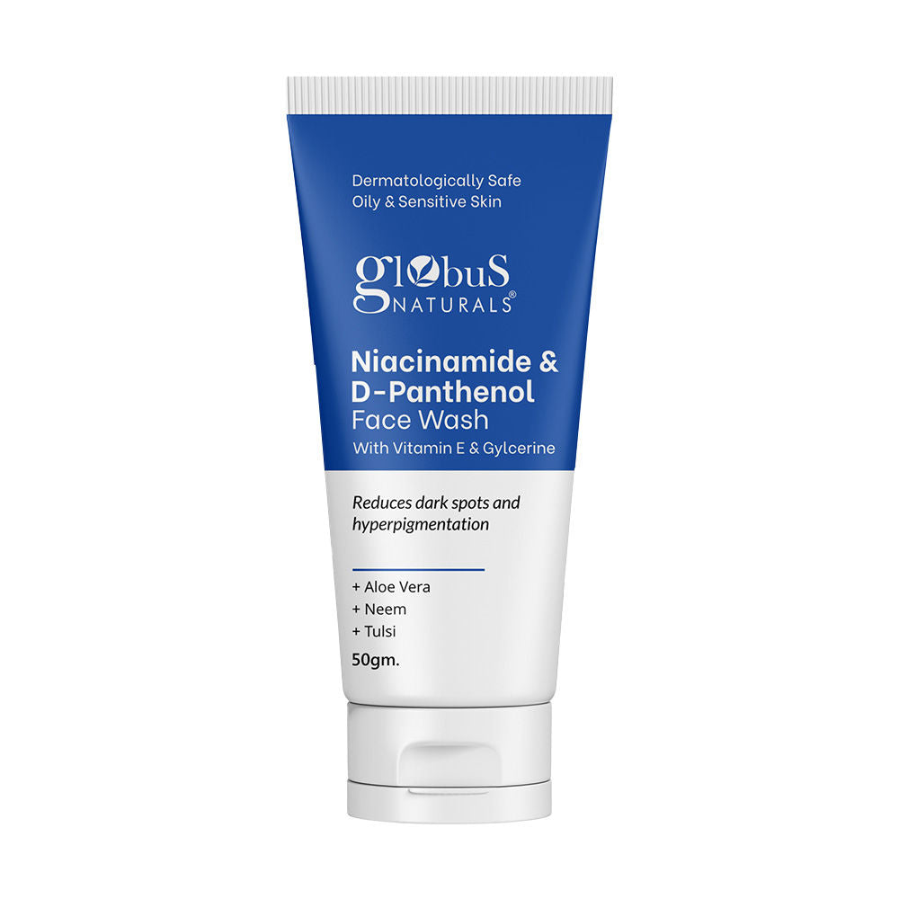 Globus Naturals Niacinamide & D - Panthenol Face Wash With Vitamin E & Glycerine