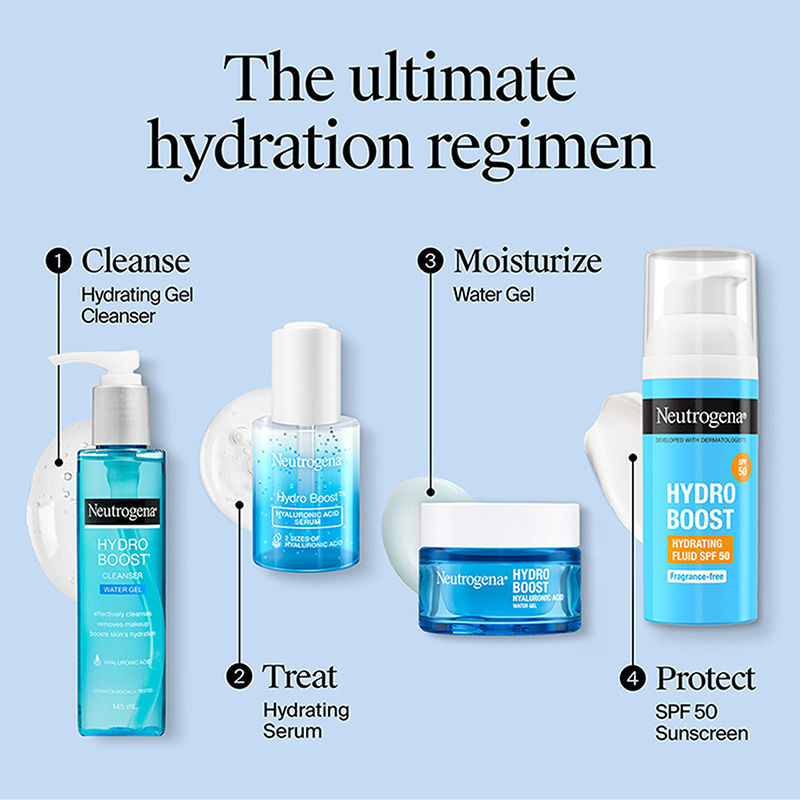 Neutrogena Hydro Boost Hyaluronic Acid Water Gel Light Face Moisturizer For Normal, Dry & Oily Skin