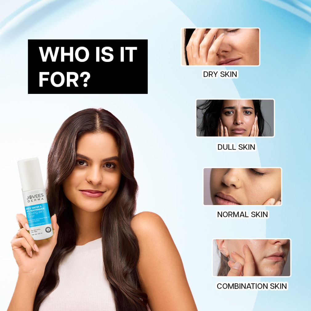 Jovees Derma Rice Water 4% Niacinamide Glowing Skin Toner