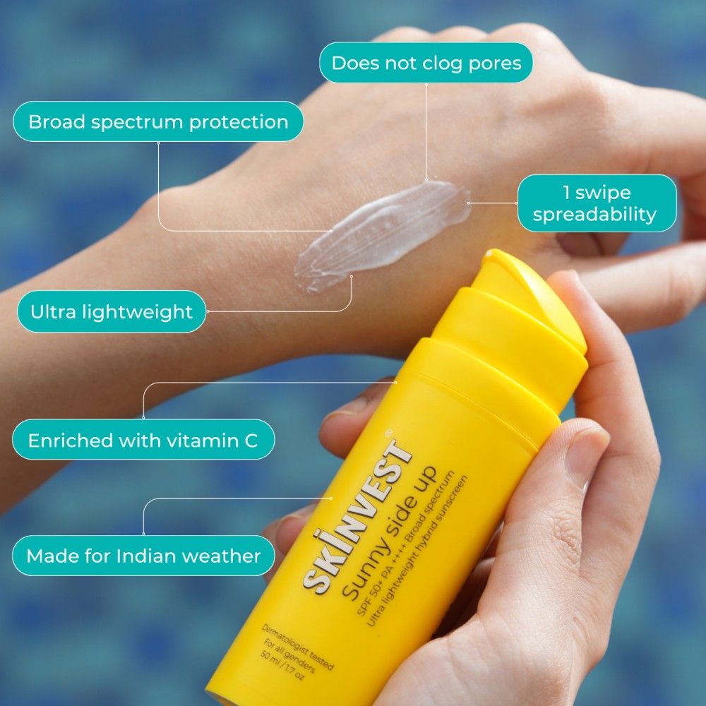Skinvest Sunny Side Up Ultra Lightweight SPF 50+ PA ++++ Sunscreen