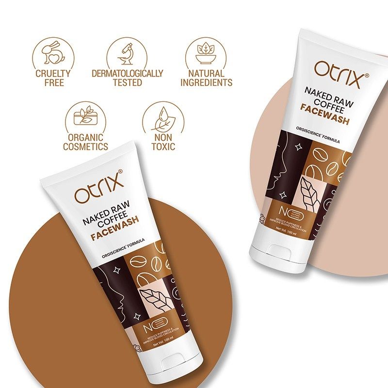 Otrix Naked Raw Coffee Face Wash For Dark Spots Removal