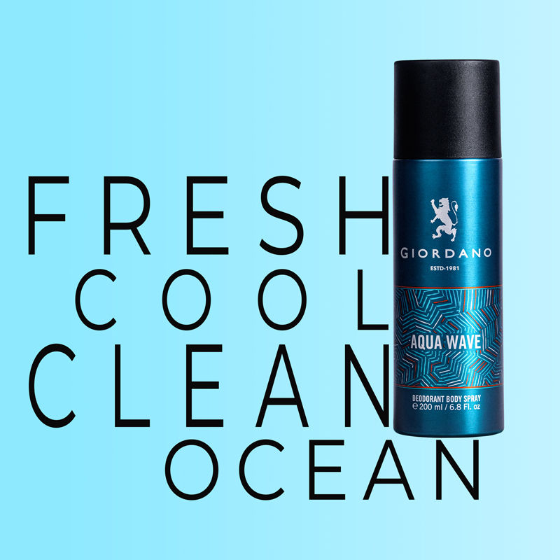 Giordano Fragrances Aqua Wave Deodorant Spray