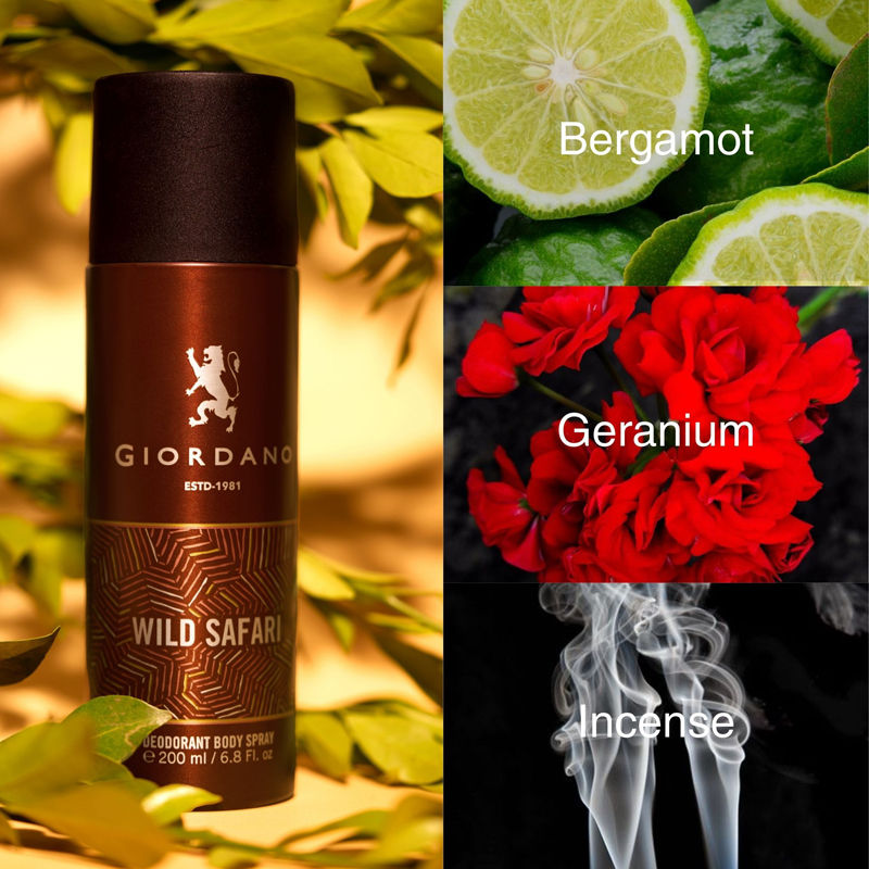 Giordano Fragrances Wild Safari Deodorant Spray