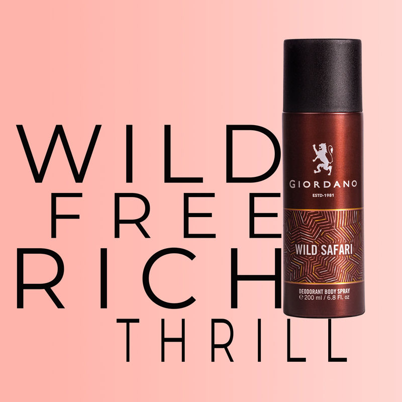 Giordano Fragrances Wild Safari Deodorant Spray