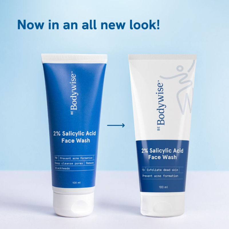 Be Bodywise 2% Salicylic Acid Face Wash for Deep Cleaning, Acne Defense & Excess Oil Removal