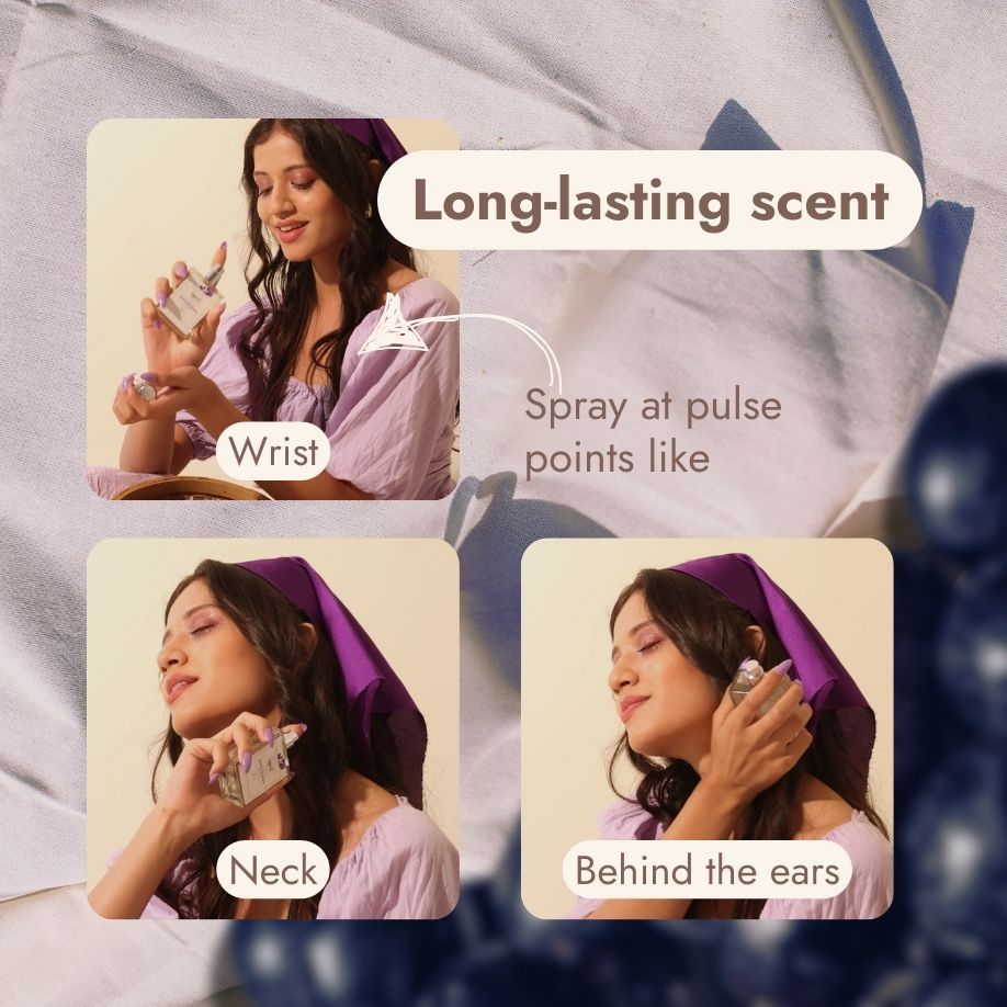 Uppeel Sparkling Grape Eau De Parfum - Fruity, Floral & Vanilla Daytime Perfume