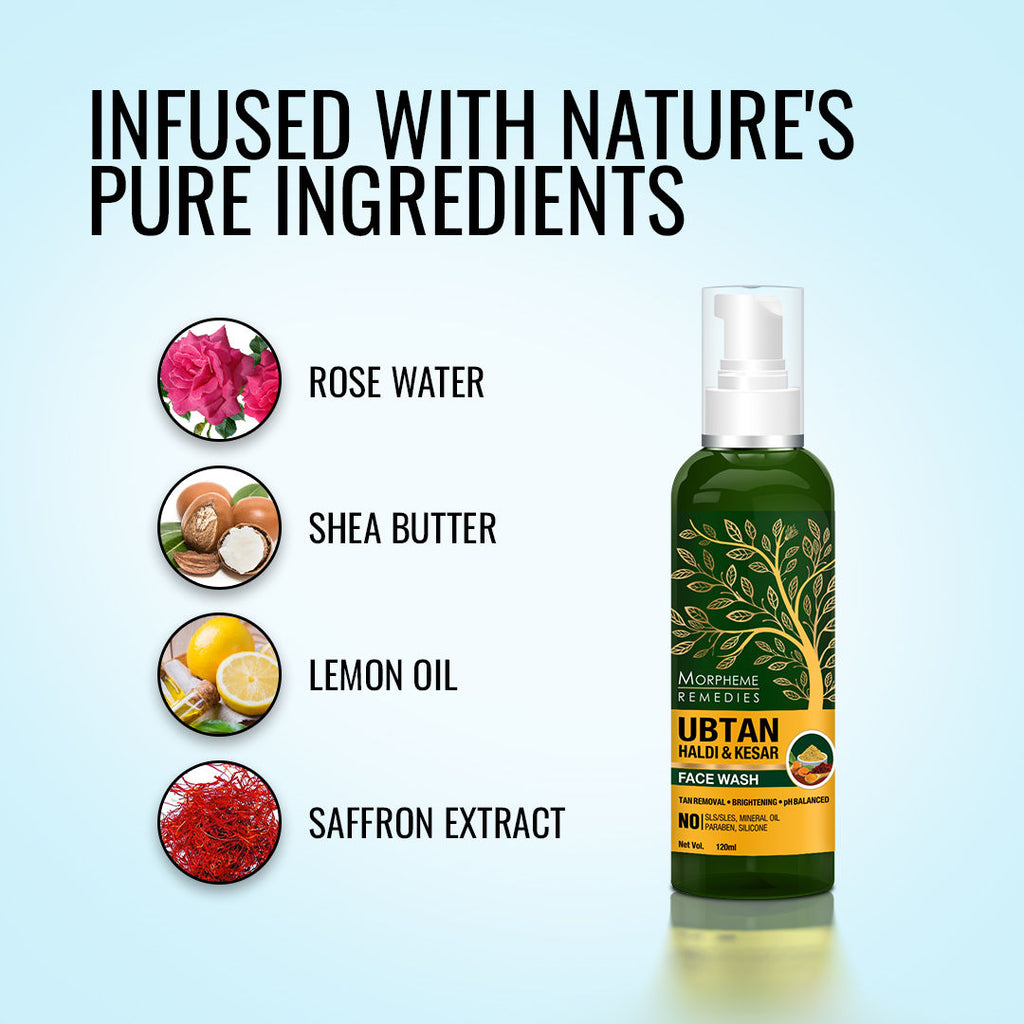 Morpheme Remedies Ubtan Haldi Kesar Face Wash