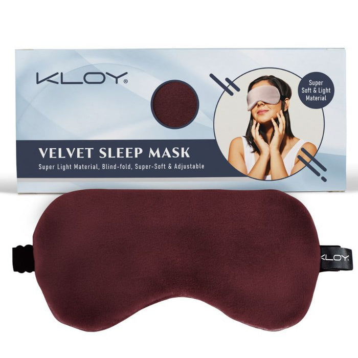 KLOY Breathable Sleep Eye Mask - Maroon