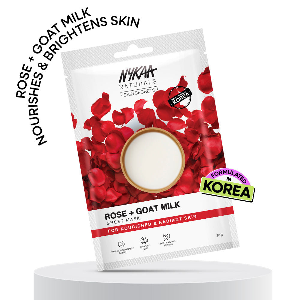 Nykaa Green Tea + Aloe Vera Sheet Mask For Hydrated Skin - Formulated in Korea - For All Skin Types