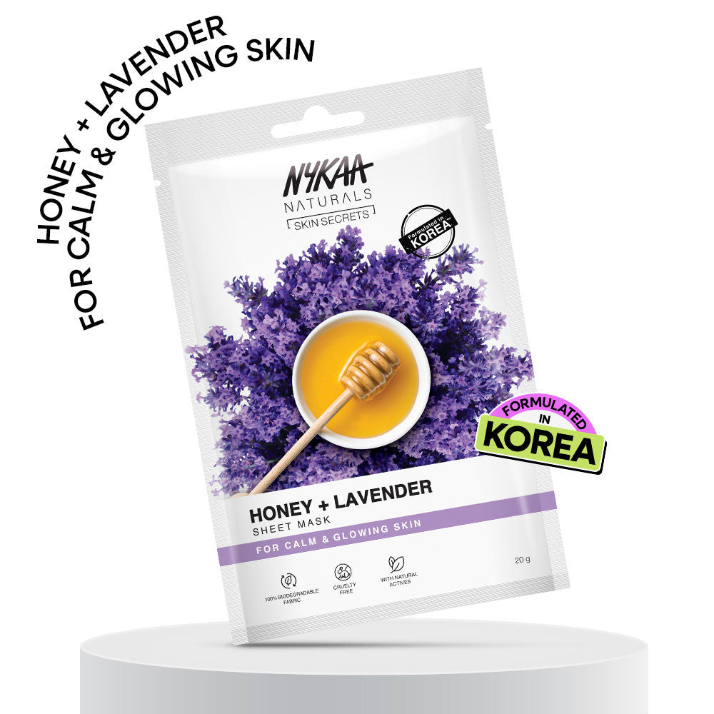 Nykaa Green Tea + Aloe Vera Sheet Mask For Hydrated Skin - Formulated in Korea - For All Skin Types