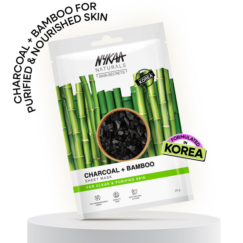 Nykaa Green Tea + Aloe Vera Sheet Mask For Hydrated Skin - Formulated in Korea - For All Skin Types