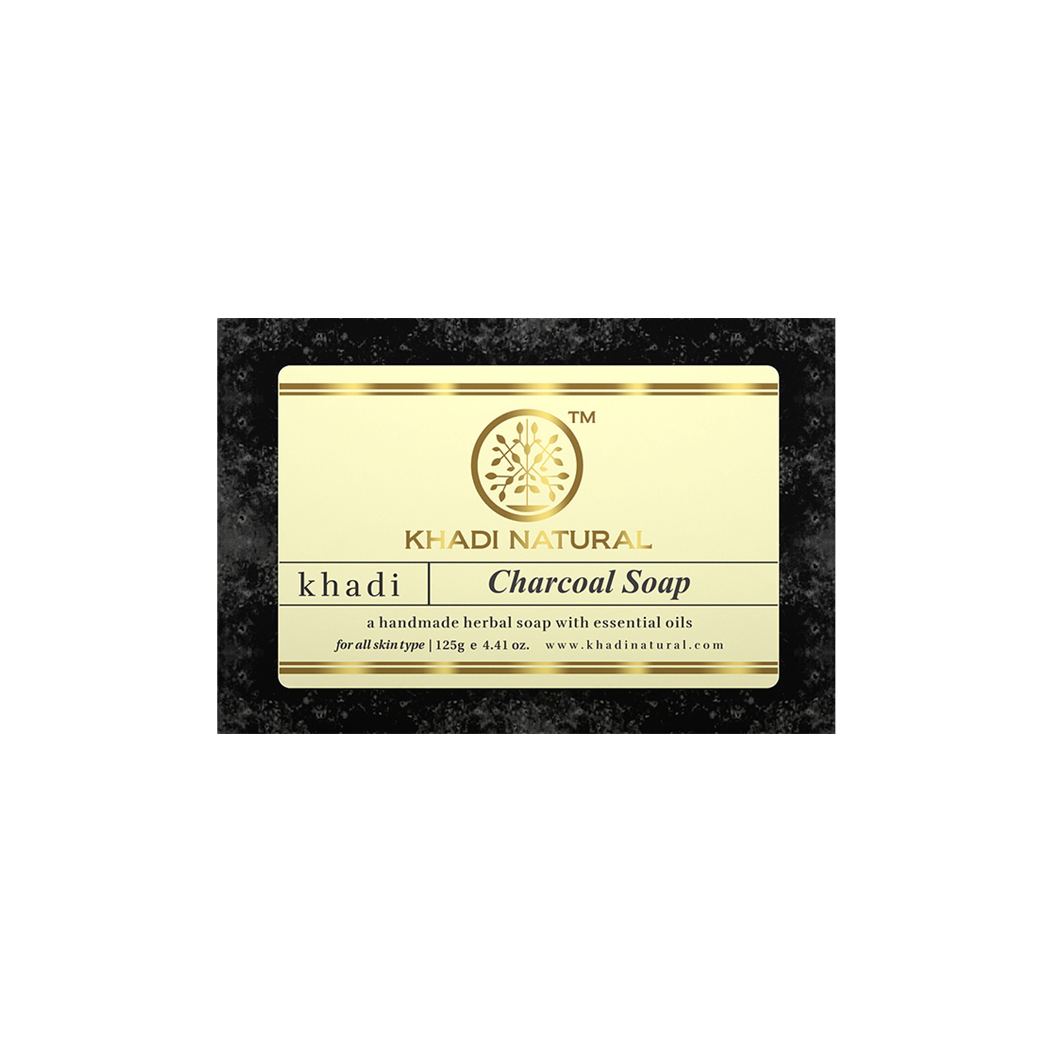 Khadi Natural Charcoal Handmade Soap Reduce Acne & Blackheads