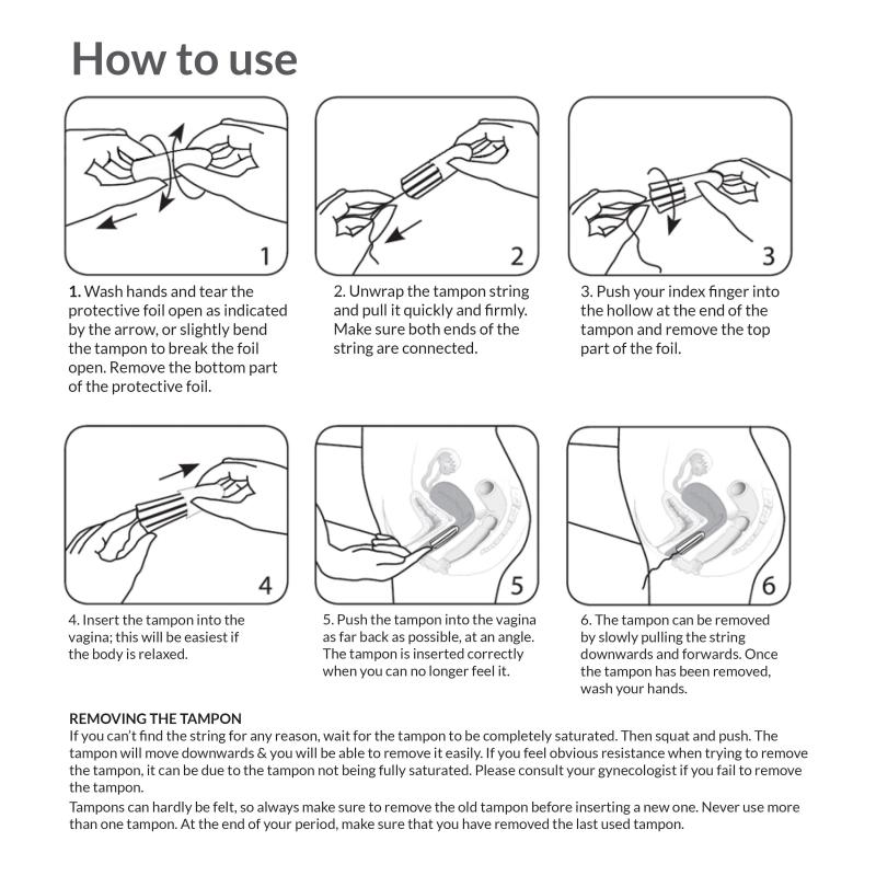 Sirona Fda Approved Period Made Easy Non Applicator Tampons (20) For Medium & Regular Flow