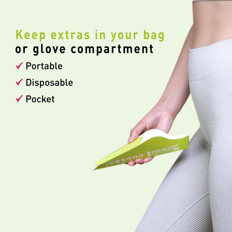Peebuddy Disposable Female Urination Device For Women, Portable, Leak-Proof Stand And Pee Funnels