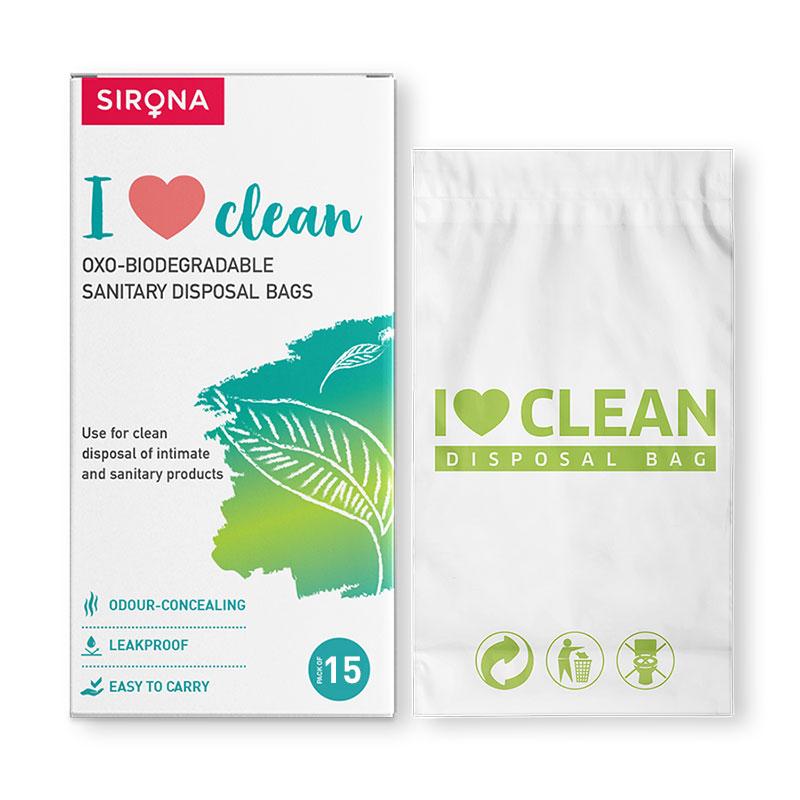 Sirona Oxo Biodegradable & Leak-Proof Sanitary Disposal Bags For Discreet Disposal Of Hygiene Waste