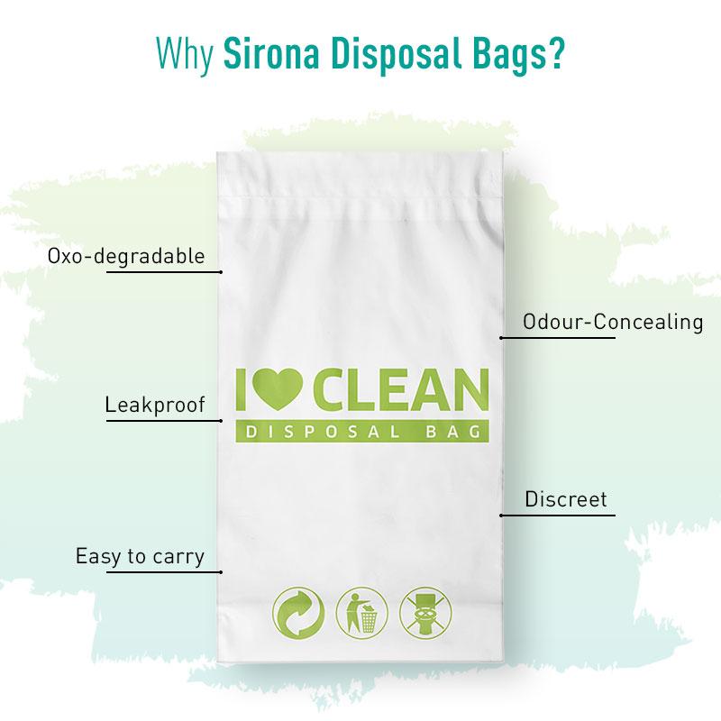 Sirona Oxo-Degradable Sanitary Disposal Bags