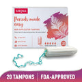 Sirona Fda Approved Tampons for Super Heavy Flow, High Absorption & Biodegradable, 360° Leakproof