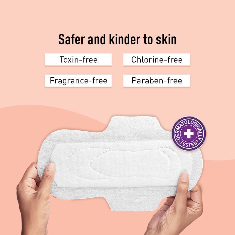 Sirona Cottony Soft Rash Free Sanitary Pads For Women, 4 Pcs (XL+) Ultra Thin & Breathable Top Layer