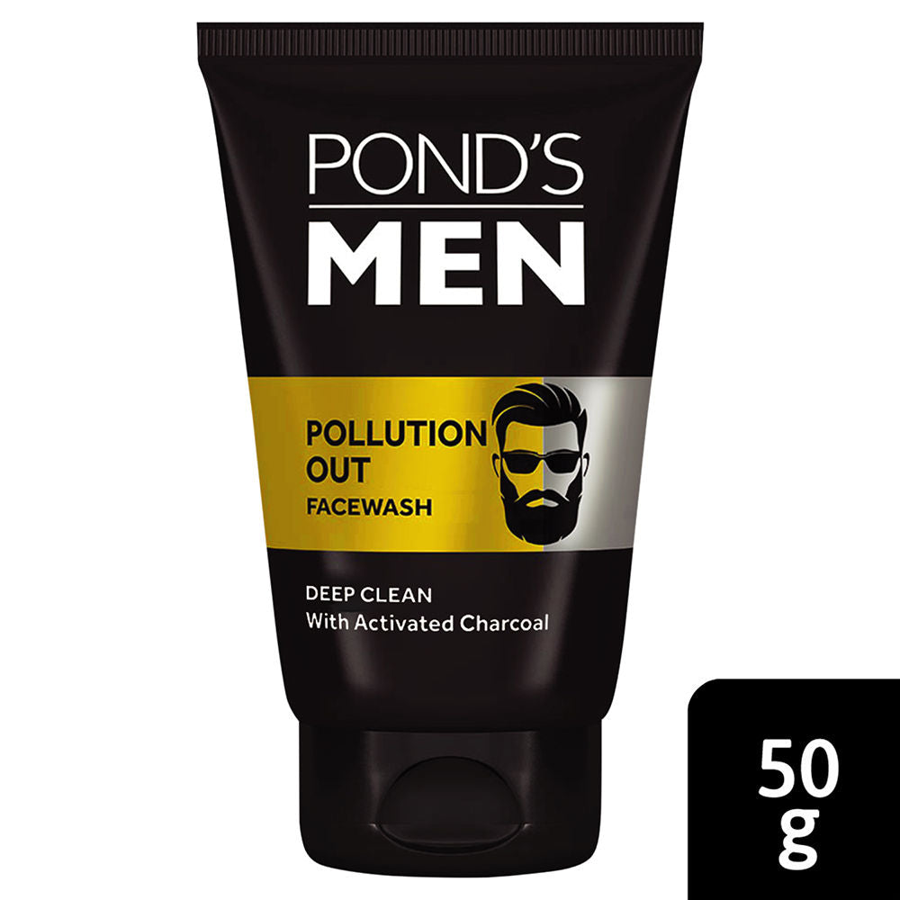 Ponds Men Pollution Out Activated Charcoal Deep Clean Face Wash