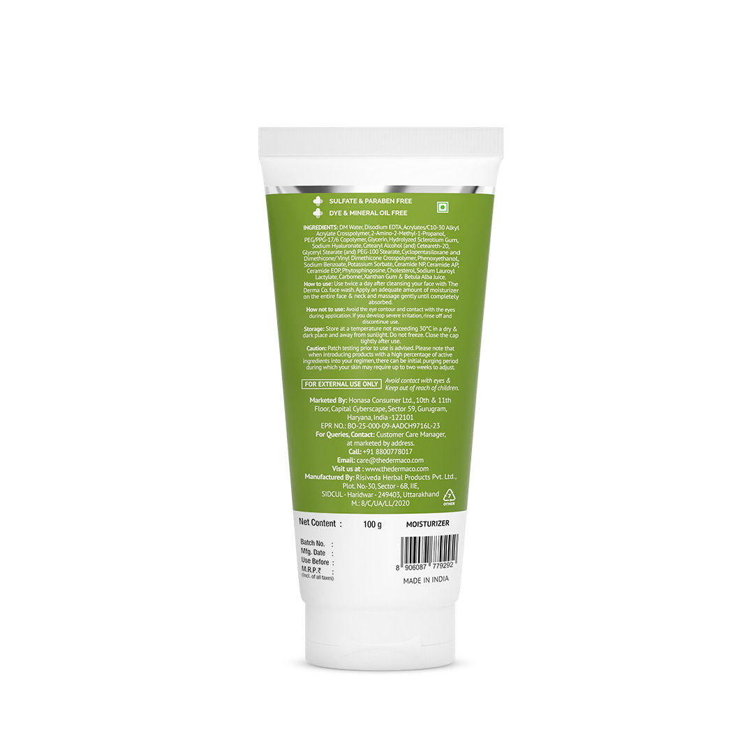 The Derma Co Oil-free Daily Face Moisturizer With Hyaluronic Acid Ceramides For Hydrated Skin