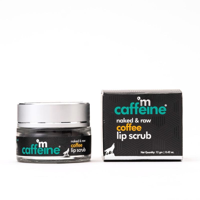 MCaffeine Coffee Lip Scrub for Chapped & Pigmented Lips - Natural, Vegan & Beeswax Free