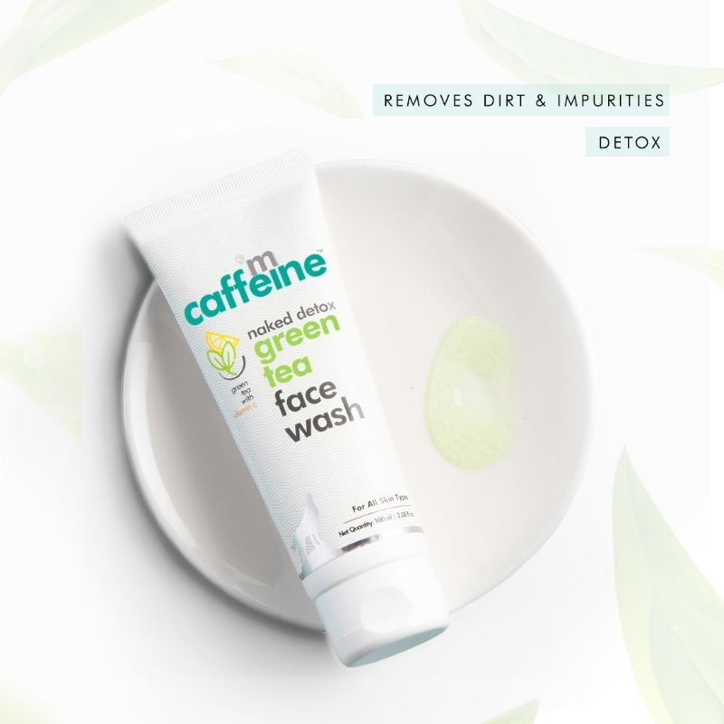 MCaffeine Vitamin C Green Tea Face Wash with Hyaluronic Acid