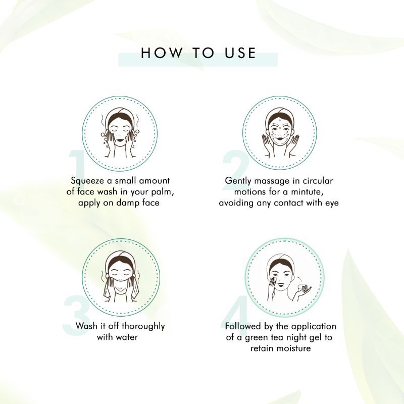 MCaffeine Vitamin C Green Tea Face Wash with Hyaluronic Acid