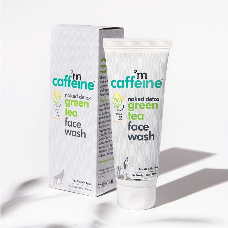 MCaffeine Vitamin C Green Tea Face Wash with Hyaluronic Acid