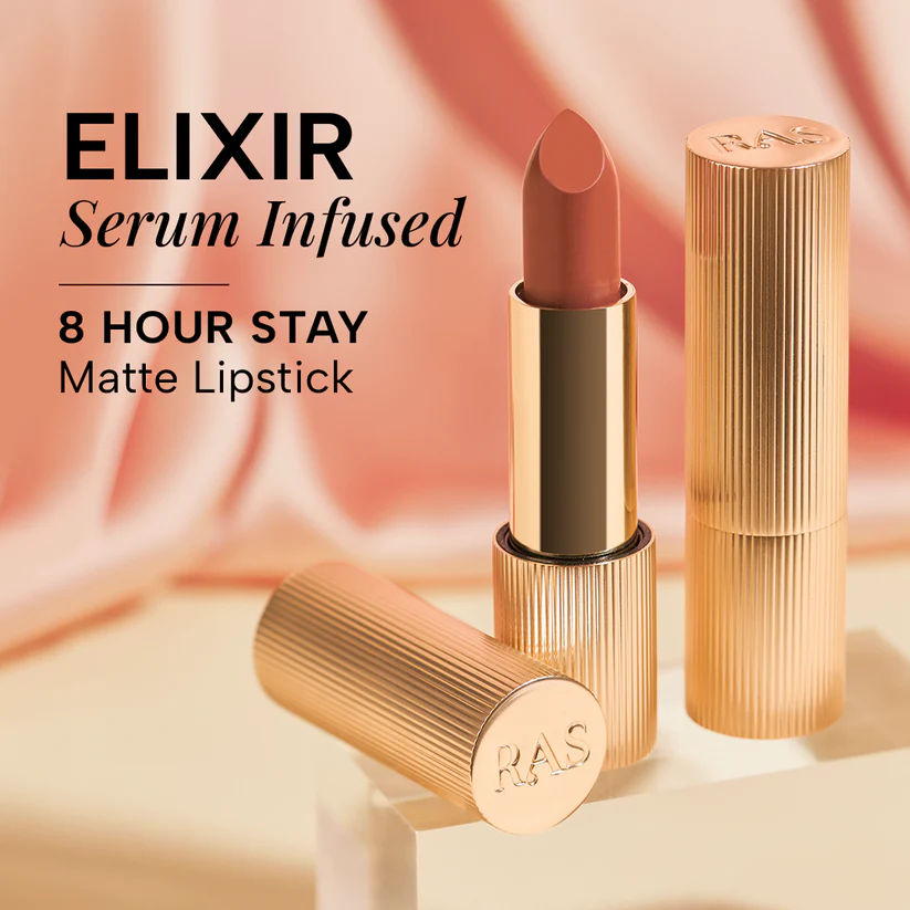 Ras Luxury Oils Lumiere Satin Matte Lipstick - Pink Cashmere - Pink Lipstick