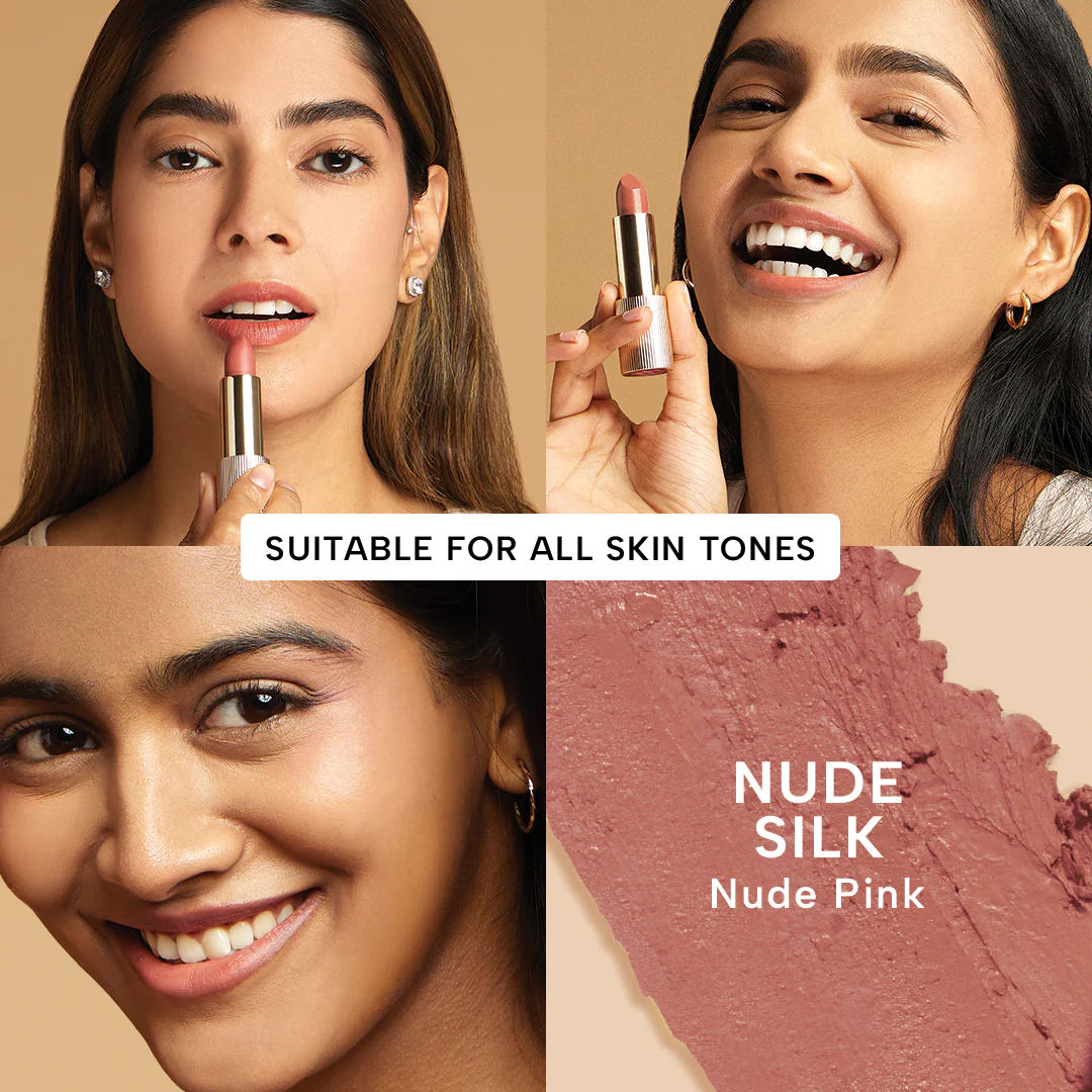 Ras Luxury Oils Lumiere Satin Matte Lipstick - Pink Cashmere - Pink Lipstick
