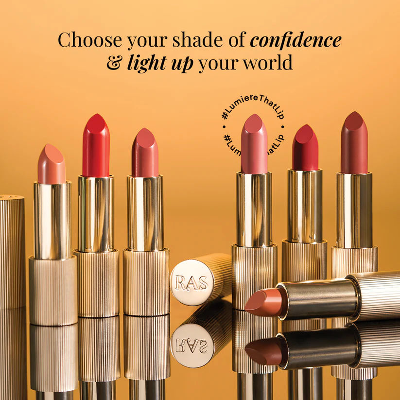 Ras Luxury Oils Lumiere Satin Matte Lipstick - Pink Cashmere - Pink Lipstick