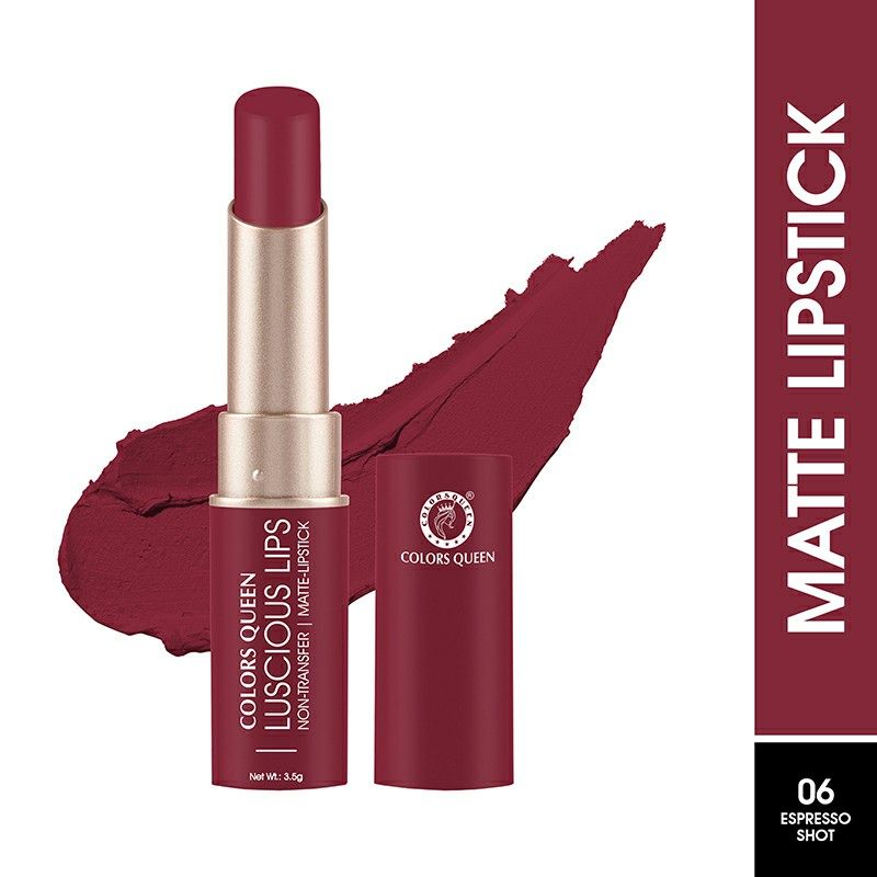 Colors Queen Luscious Lips Non Transfer Matte Lipstick
