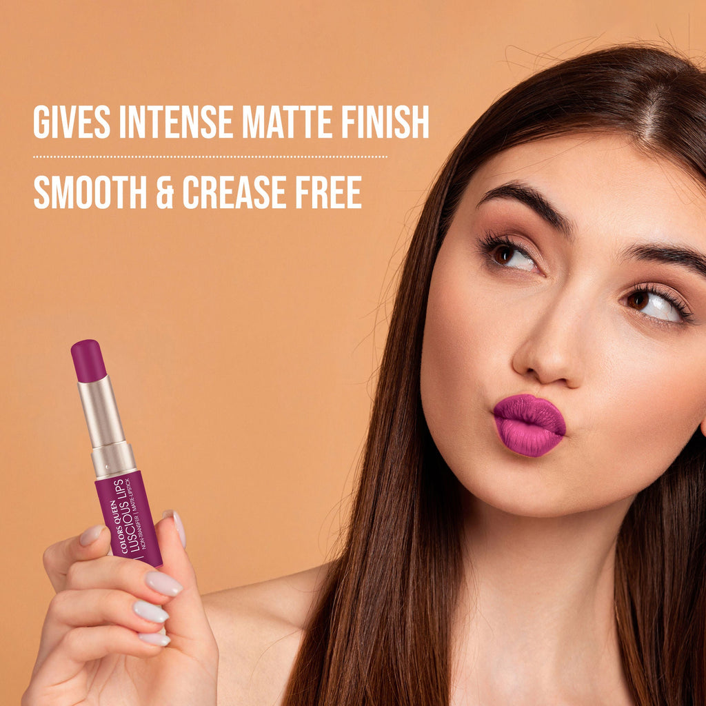 Colors Queen Luscious Lips Non Transfer Matte Lipstick