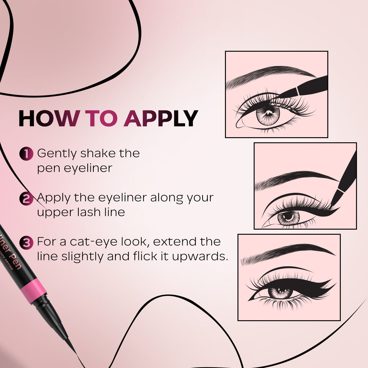 Faces Canada Magneteyes Fresh Eyeliner Pen - Black