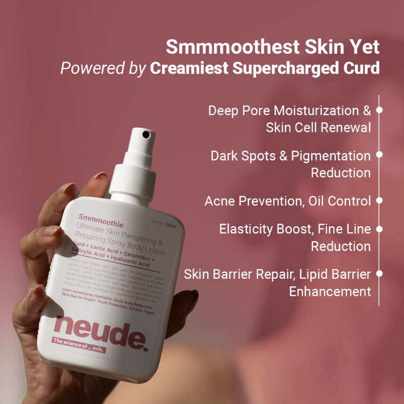 Neude Skin Smmmoothie Ultimate Skin Pampering & Repairing Spray Body Lotion