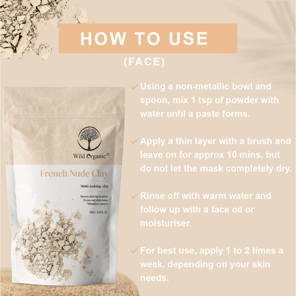 Wild Organic French Nude Multi-Tasking Clay Powder