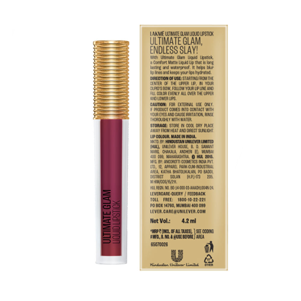 Lakme Ultimate Glam Matte Liquid Lipstick
