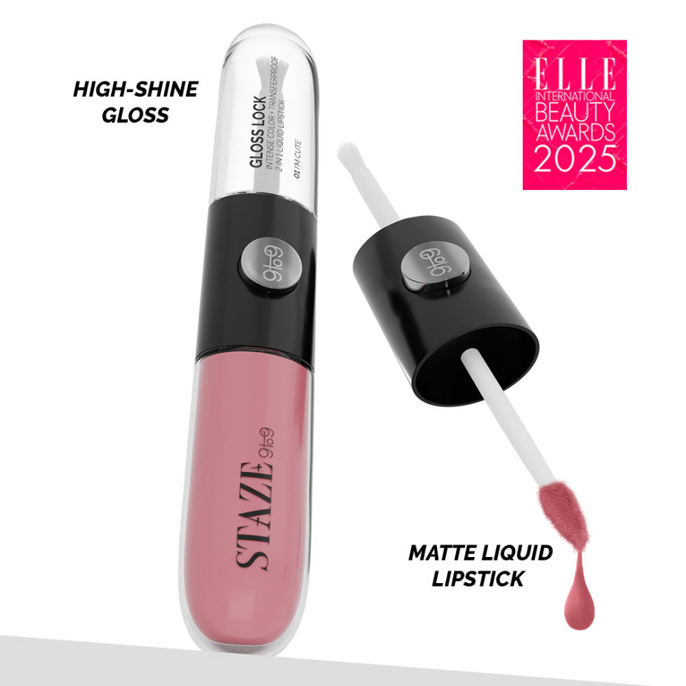 STAZE 9to9 Gloss Lock 2-In-1 Liquid Lipstick