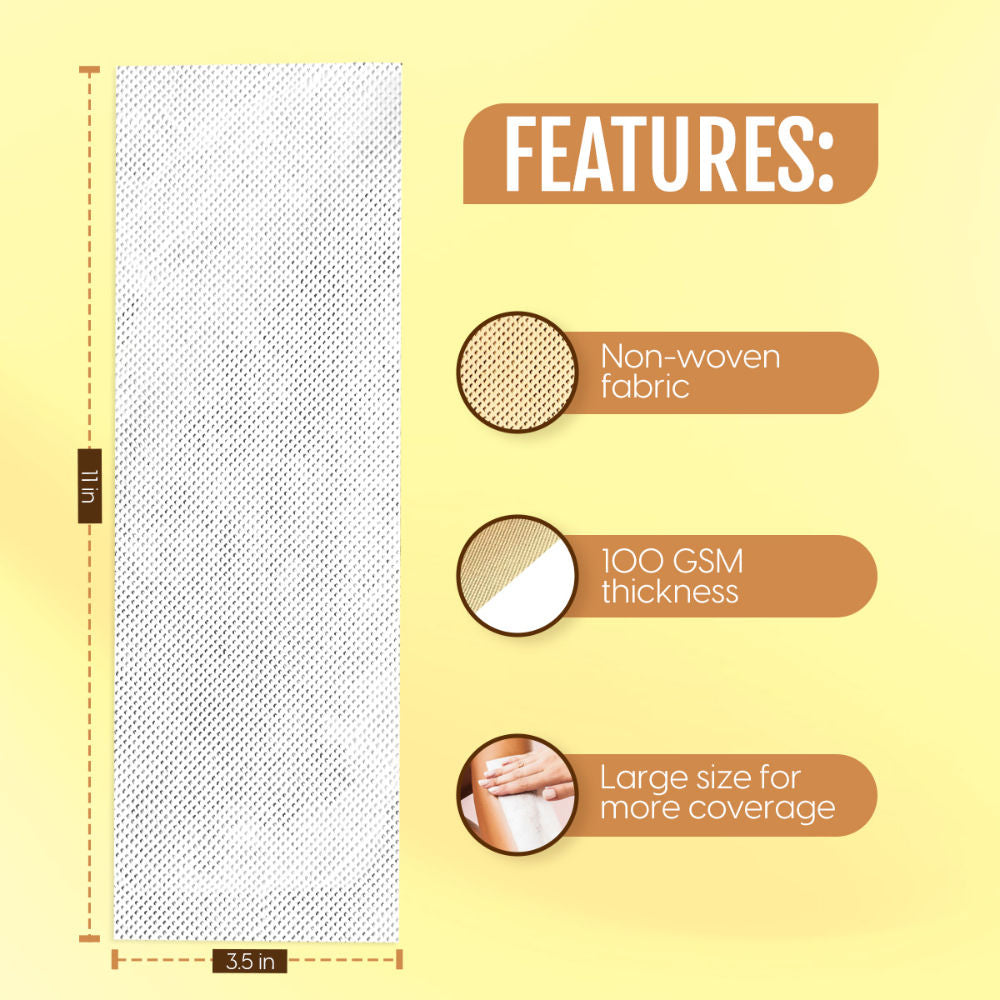 Matra Wax Strips Hair Waxing for Full Body Facial Hair Removal - Free Wooden Stick Knife Applicators