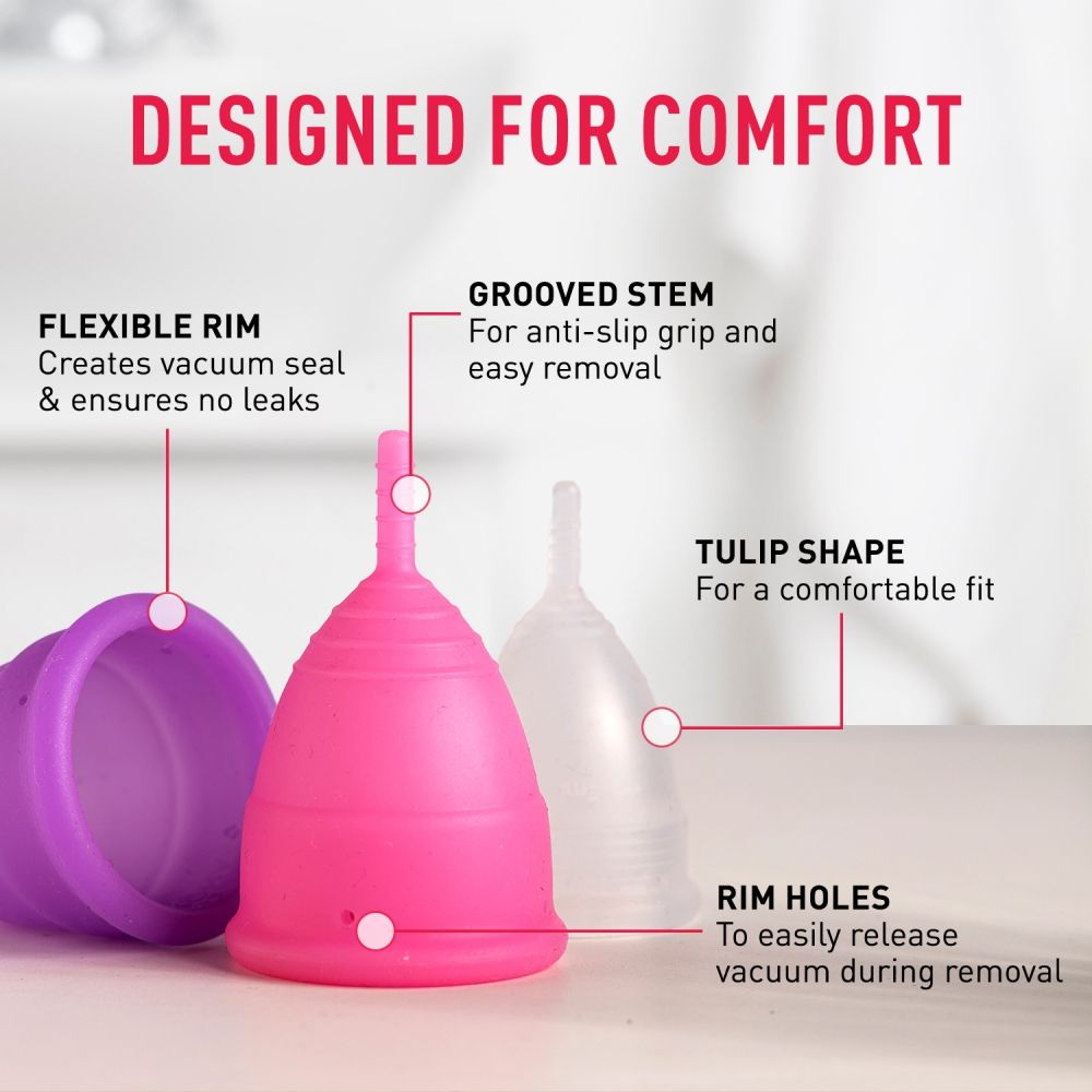 Sirona Pad Approved Reusable Menstrual Cup For Women (Small Size) Protection For Up To 8-10 Hours