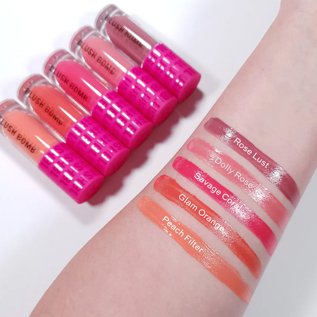 Makeup Revolution Bomb Cream Blusher-Lightweight Creamy Formula-Enriched With Vitamin E