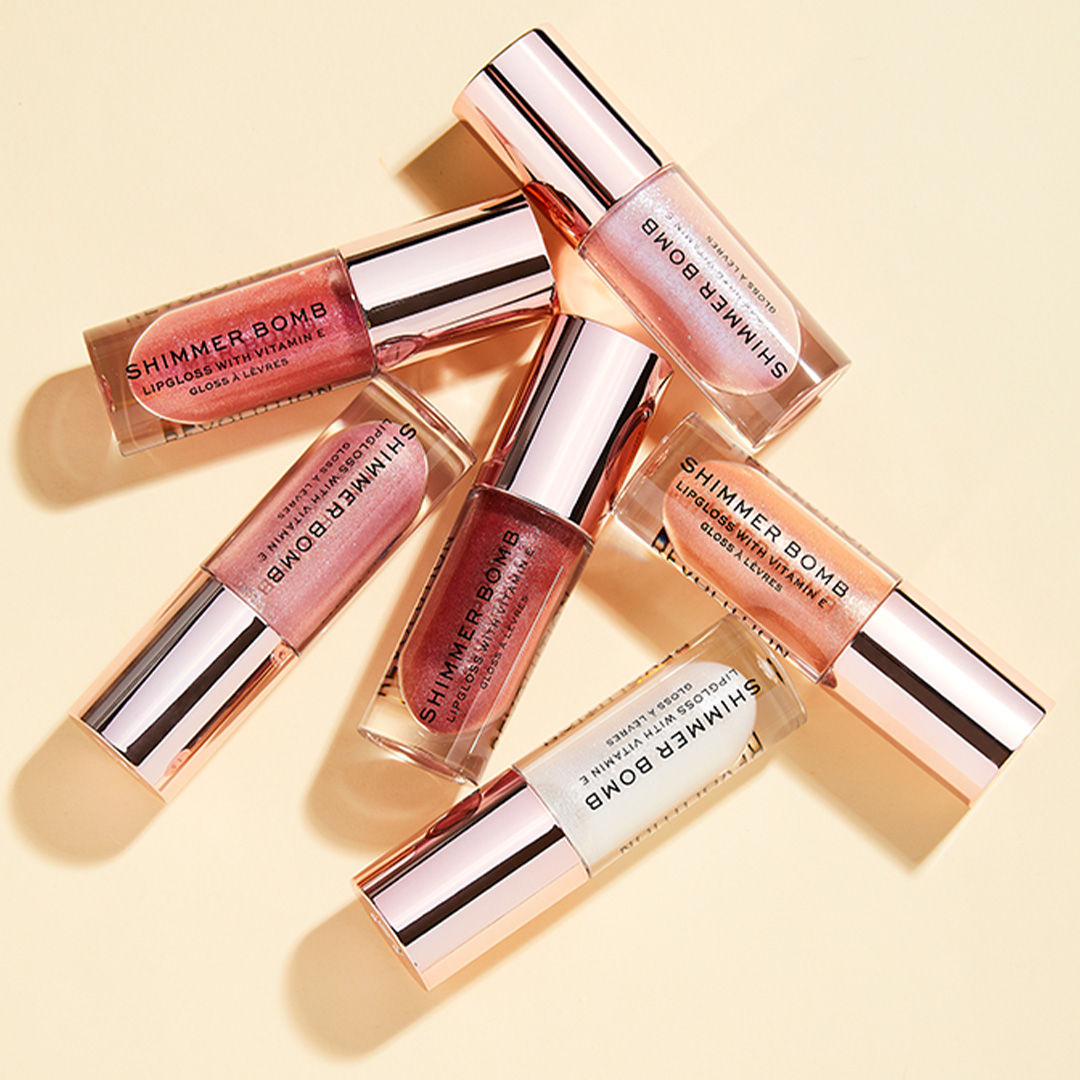 Makeup Revolution Shimmer Bomb Lipgloss-Infused With Vitamin E For Extra Nourishment