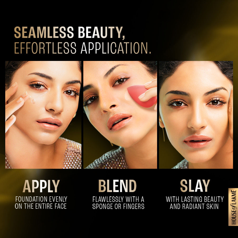 Lakme Forever Matte Foundation For Superior Coverage, Vit E, Lightweight & Water-Resist