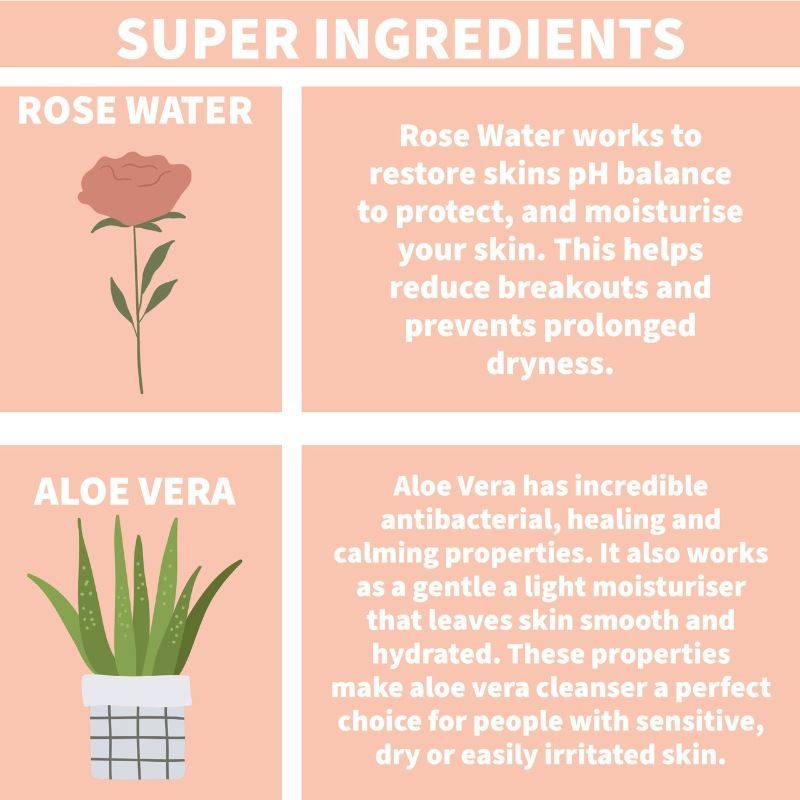 Nature Spell Rose Face Cleanser & Makeup Remover
